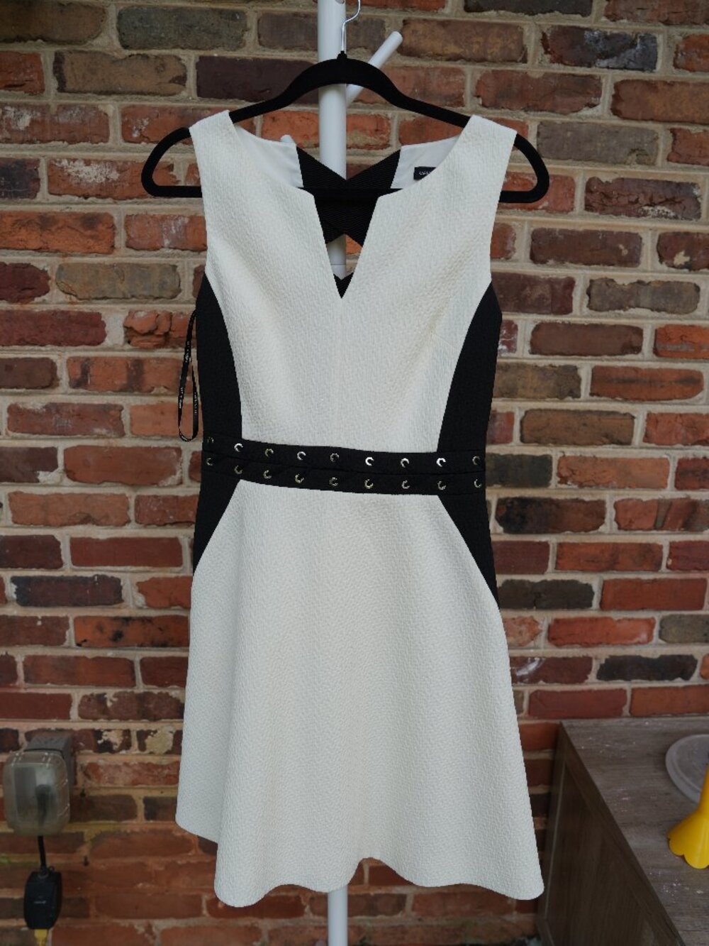 Black and White Dress A Line KAREN MILLEN silhoutte dress US 6